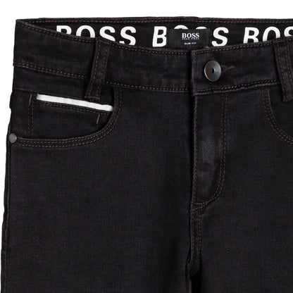 Hugo Boss Boys Black Denim Jeans  J24729