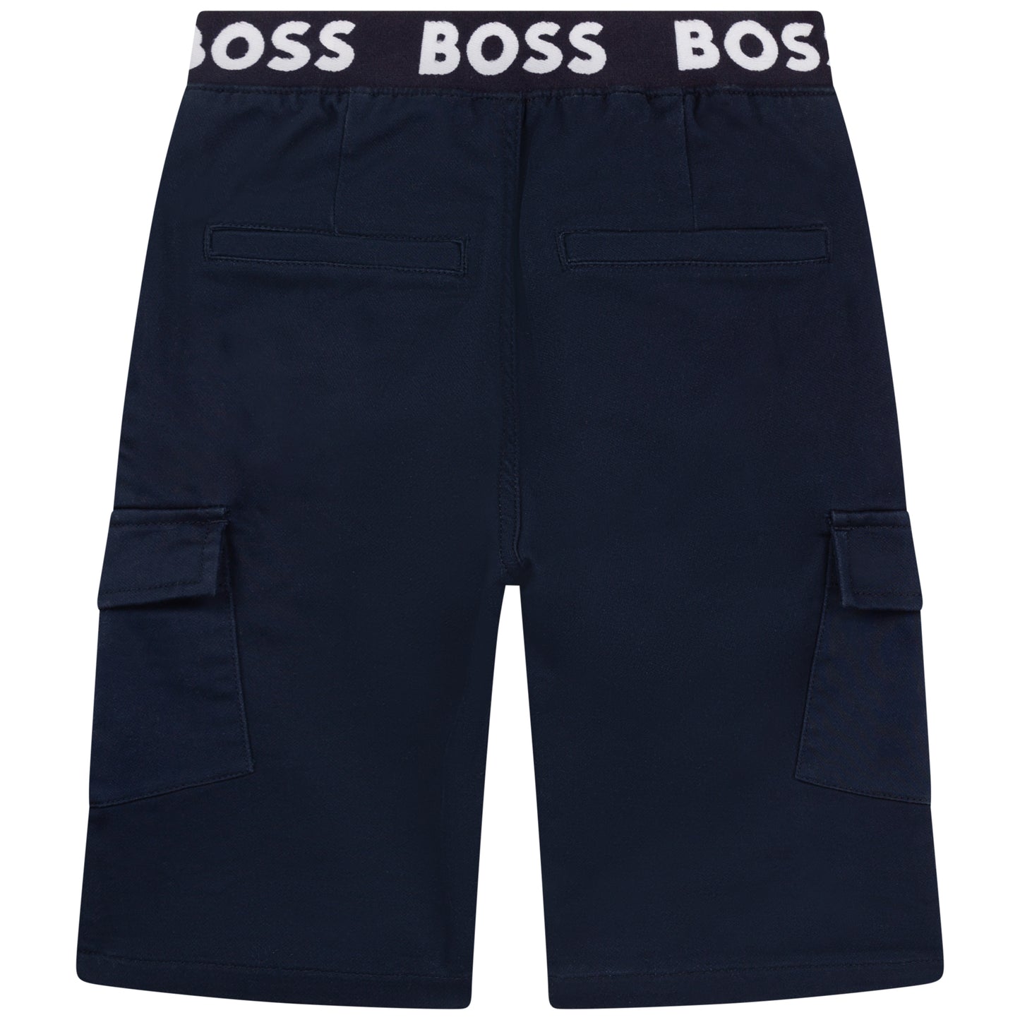 Hugo Boss Boys Cargo Bermuda Shorts_ Navy J24741-849