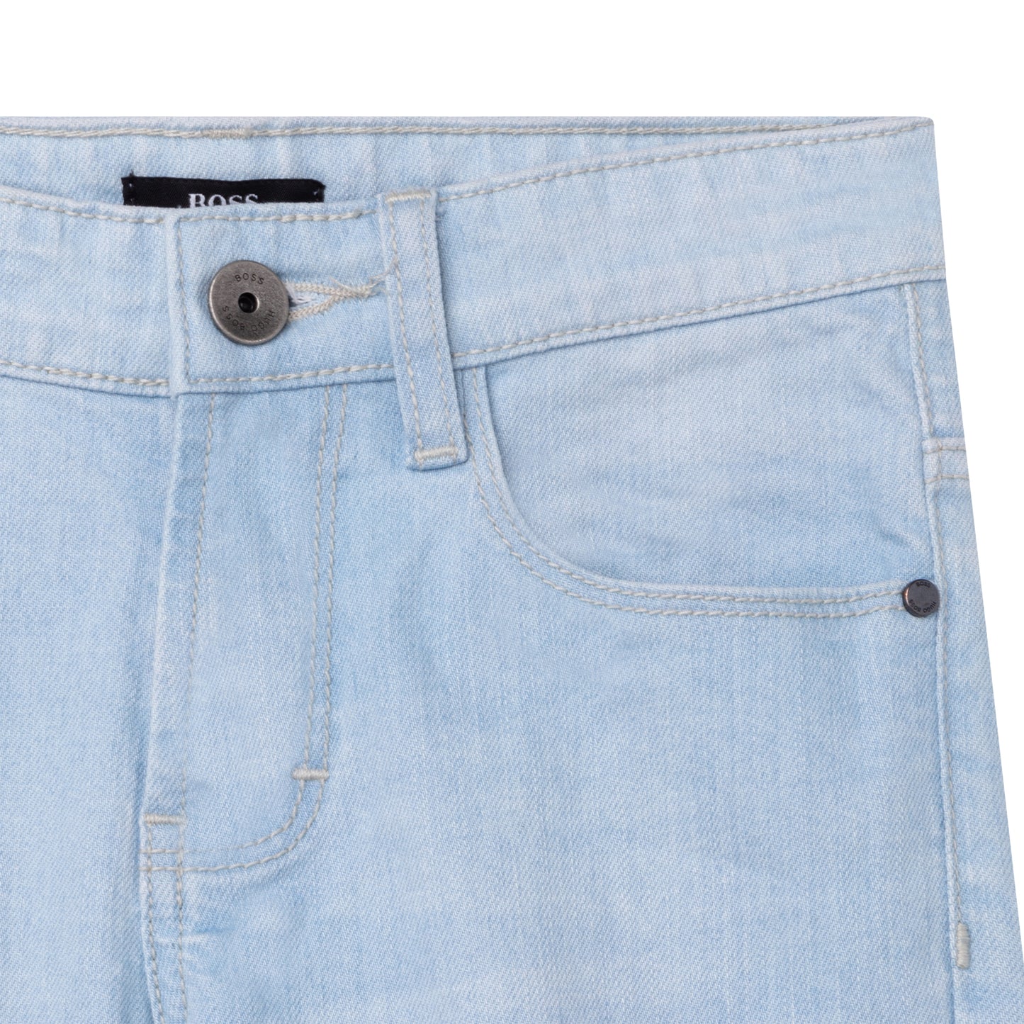 Hugo Boss Boys Denim Pants Slim Fit_ Blue/Grey J24760-Z25