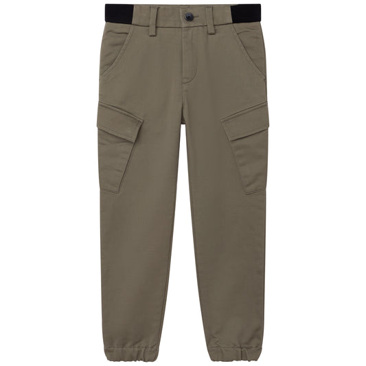 Hugo Boss Boys Cargo Pants _ Green J24764-724