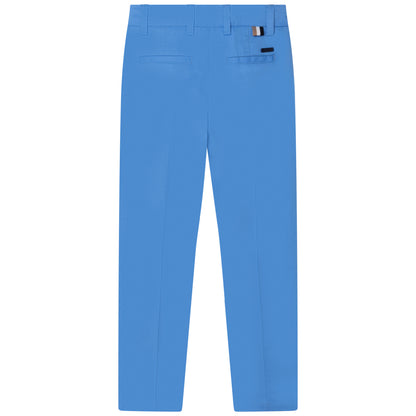 Hugo Boss Boys Cotton Dress Pants_ Pale Blue J24779-784