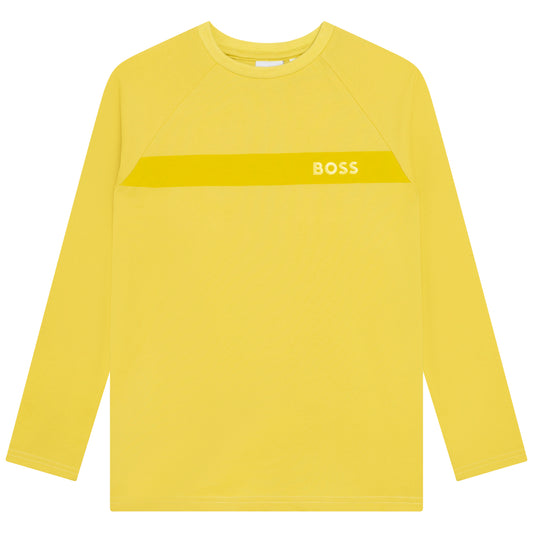Hugo Boss Boys L/S Shirt _Lime J25M22-616