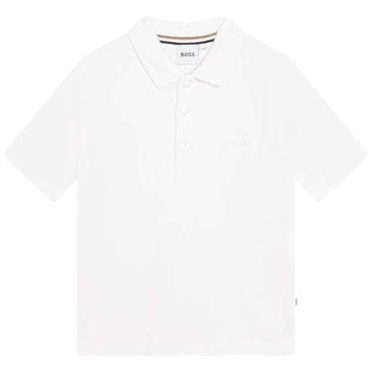 Hugo Boss Boys S/S Polo _White J25M26-10B