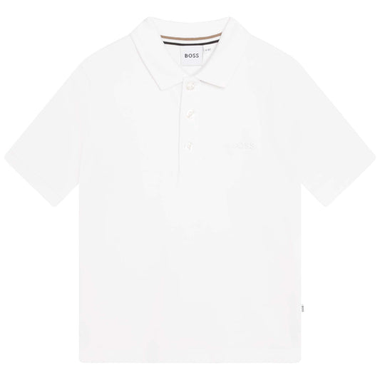 Hugo Boss Boys S/S Polo _White J25M26-10B