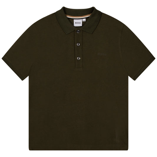 Hugo Boss Boys S/S Polo _Forest Green J25M26-665