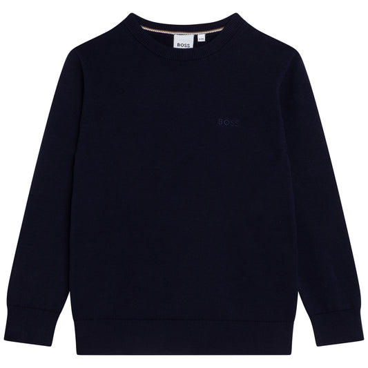 Hugo Boss Boys Sweater Embroidery _Black J25M49-09B