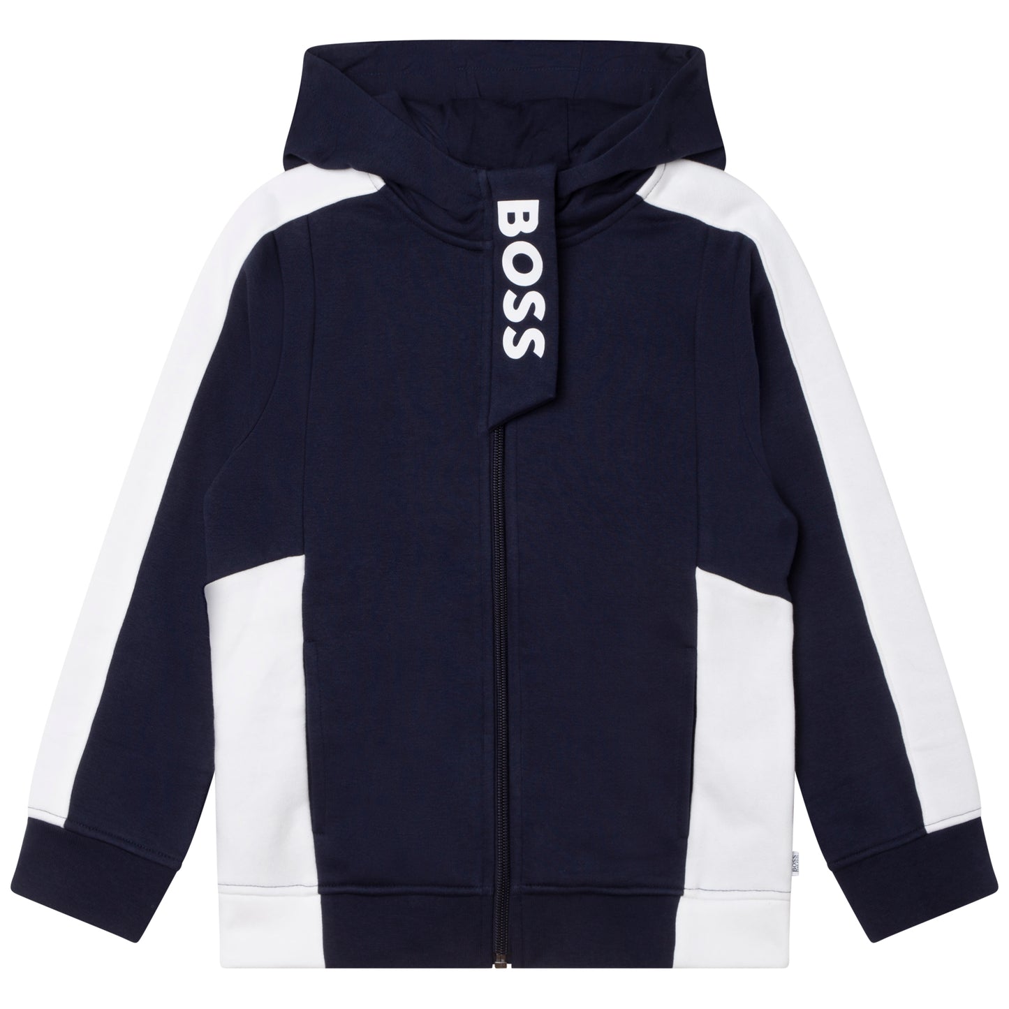 Hugo Boss Boys Zip Up Hoodie _Navy J25M68-849