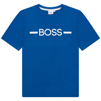 Hugo Boss Boys T-Shirt w/Logo_ Electric Blue J25N29-871