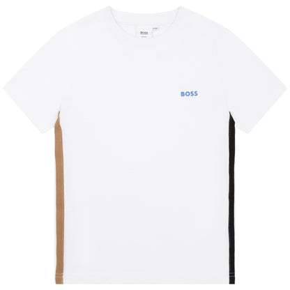 Hugo Boss Boys T-Shirt w/Logo_ White J25N48-10B