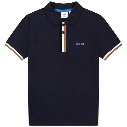 Hugo Boss Boys S/S Polo _ Navy J25N51-849