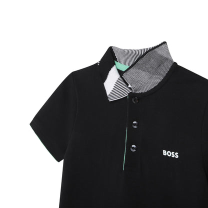 Hugo Boss Boys S/S Polo _ Black J25N58-09B