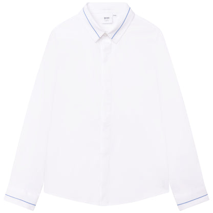 Hugo Boss Boys L/S Dress Shirt _ White J25N65-10B