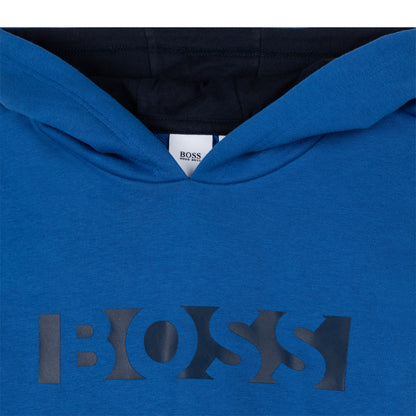 Hugo Boss Boys Hoodie w/Logo_ Electric Blue J25N69-871