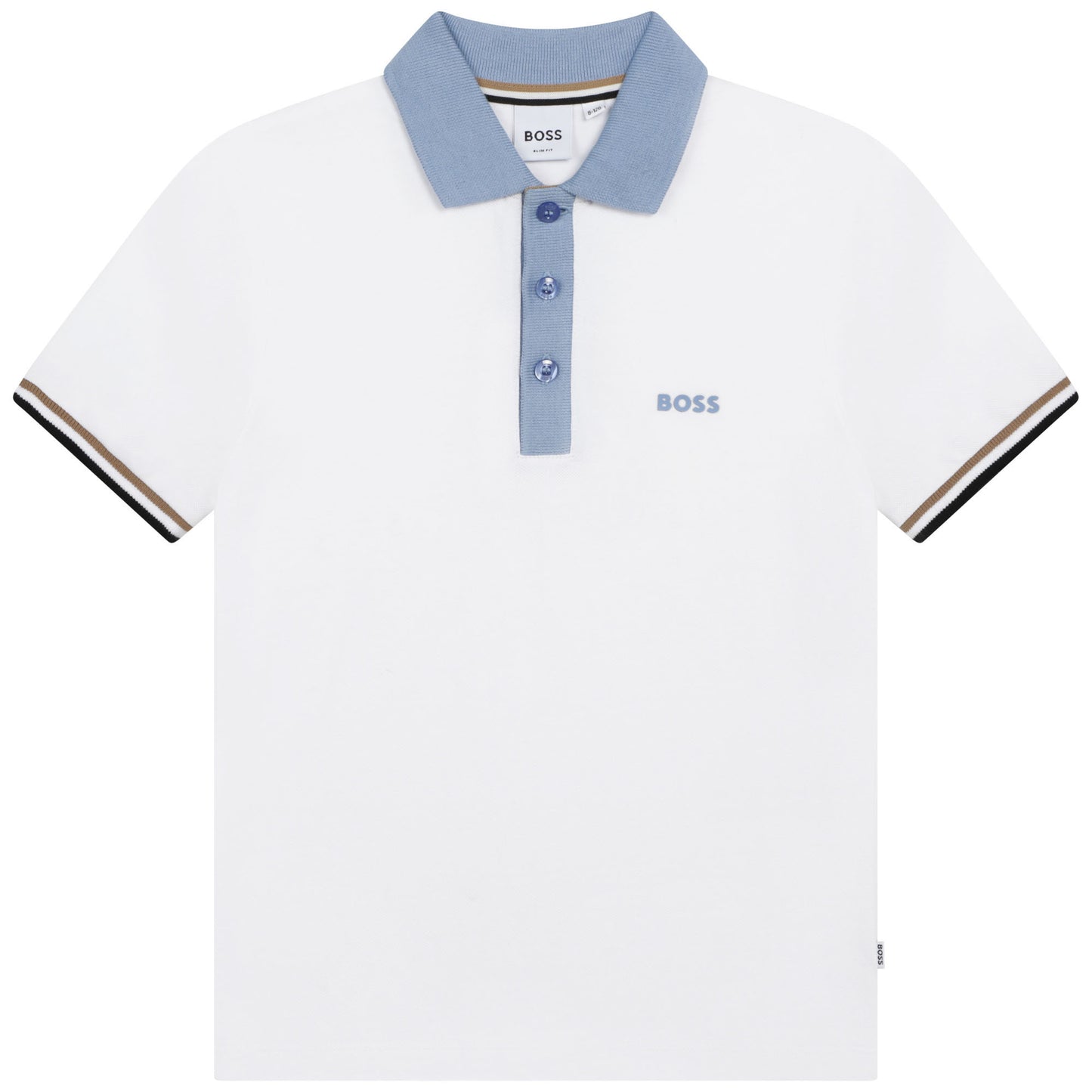 Hugo Boss Boys Short Sleeve Polo _White J25O29-10P