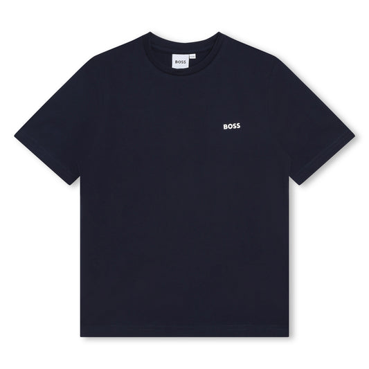 Hugo Boss Boys Navy Basic T-Shirt w/Logo _J25P23-849
