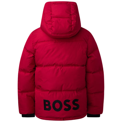 Hugo Boss Boys Puffer Winter Jacket _Red J26488-99C