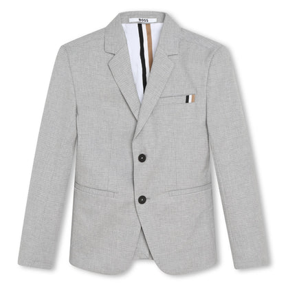 Hugo Boss Boys Slim 2 Piece Cotton Suit_Grey J26503/J24845-A32