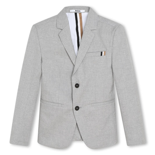 Hugo Boss Boys Slim 2 Piece Cotton Suit_Grey J26503/J24845-A32