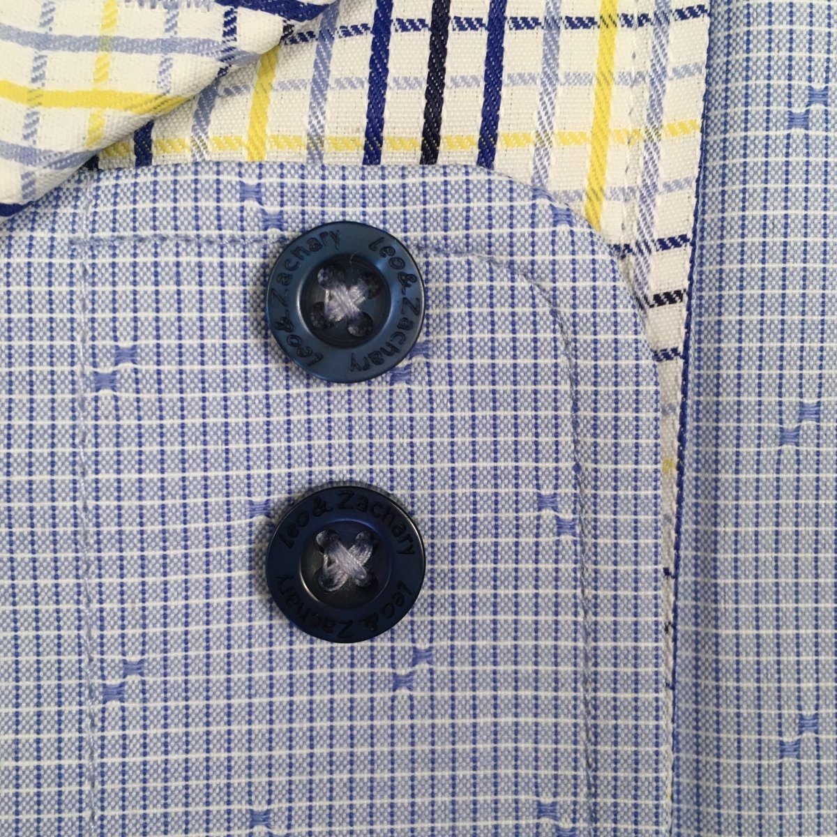 Leo & Zachary Boys Mini Zag Stitch Dress Shirt - NorthBoys