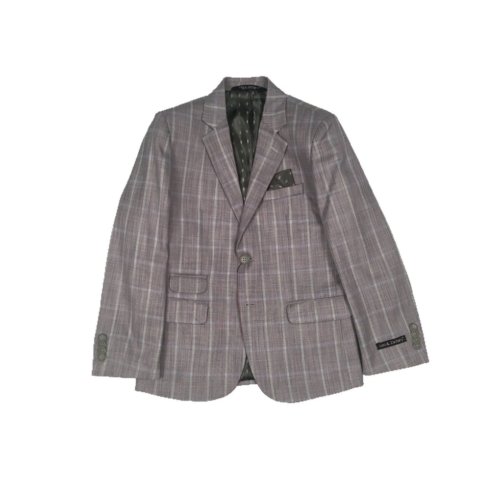 Leo & Zachary Boys Slim Aqua Blazer BLZ855 - NorthBoys