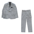Leo & Zachary Boys Slim Blue Suit Searsucker 181 SUIT32-NorthBoys