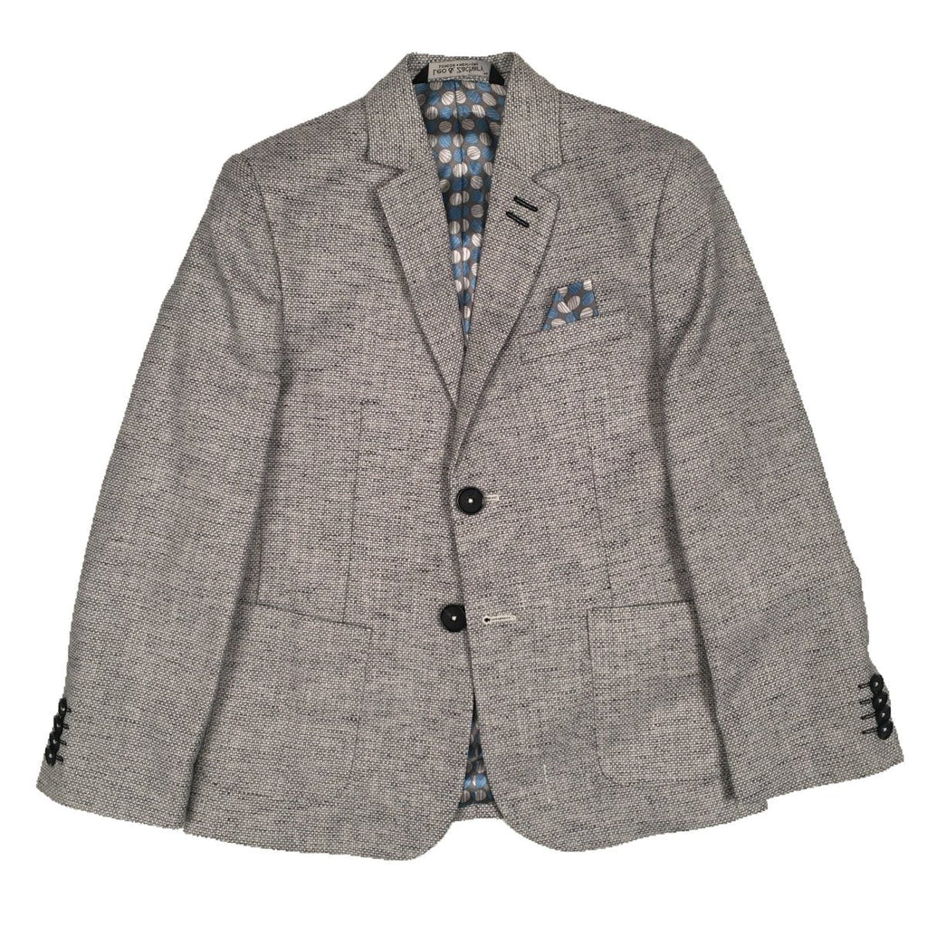 Leo & Zachary Cool Netting Grey Blazer - NorthBoys