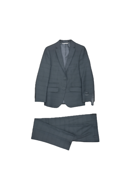 Marc New York Boys Charcoal Plaid Suit-NorthBoys