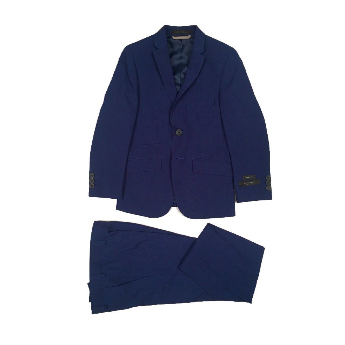Marc New York Boys Husky Blue Plaid Suit WH574-NorthBoys