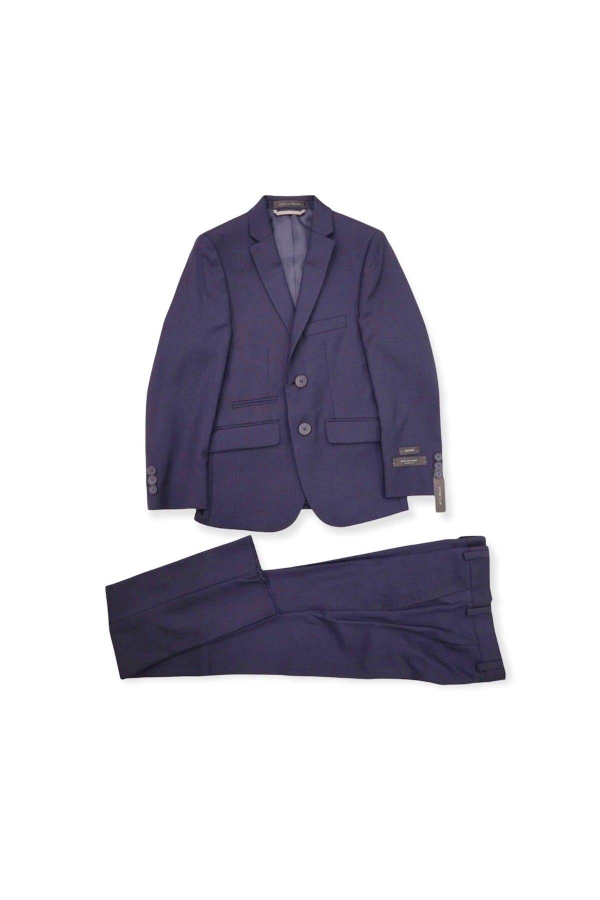 Marc New York Boys Husky Navy Neat Suit-NorthBoys