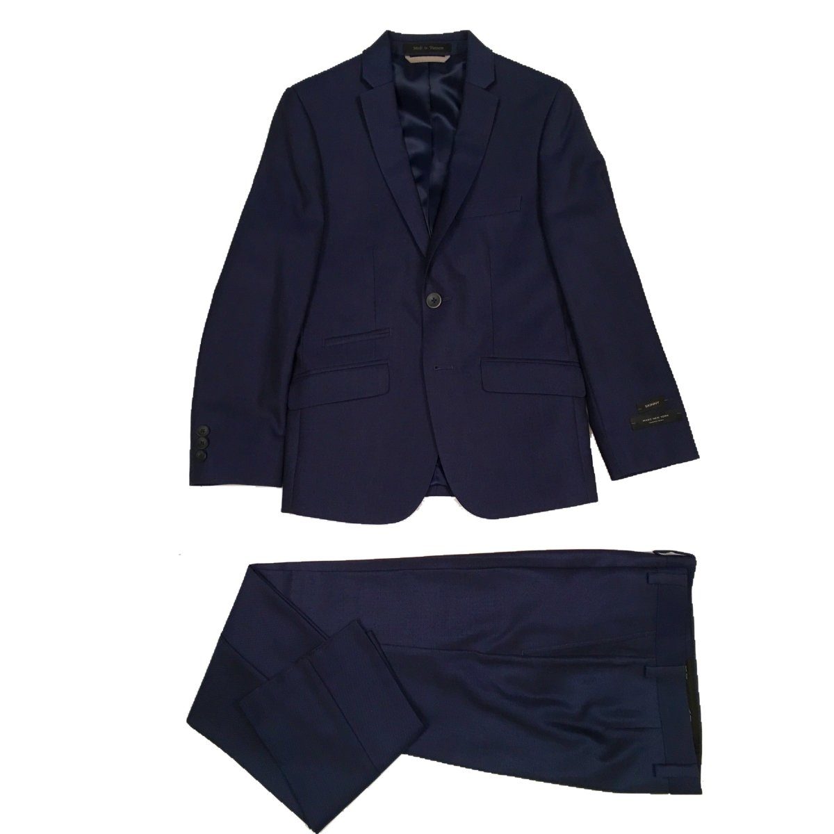 Marc New York Boys Junior Slim Neat Blue Suit WJ461-NorthBoys