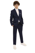 Marc New York Boys Skinny Blue Fancy Suit_ W0715-NorthBoys