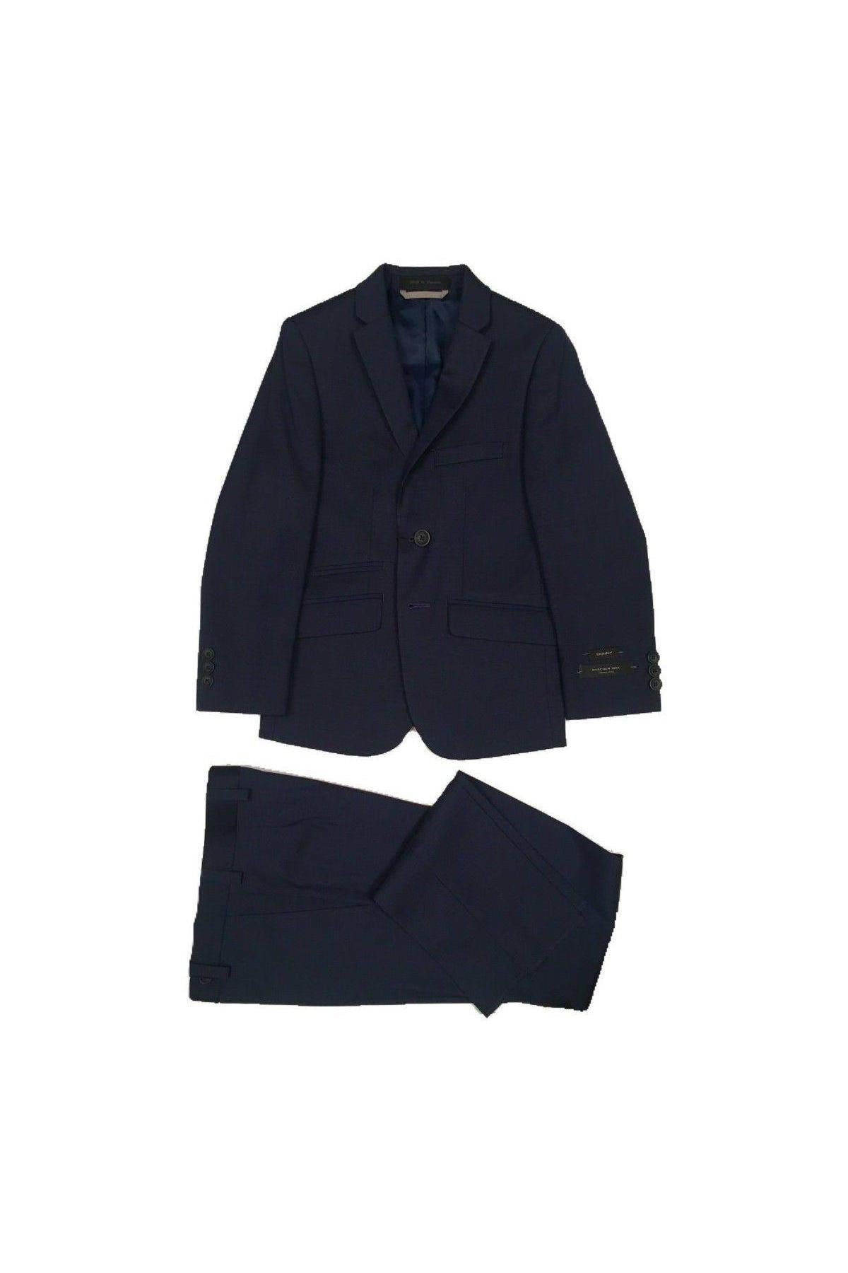Marc New York Boys Skinny Blue Sharkskin Suit-NorthBoys