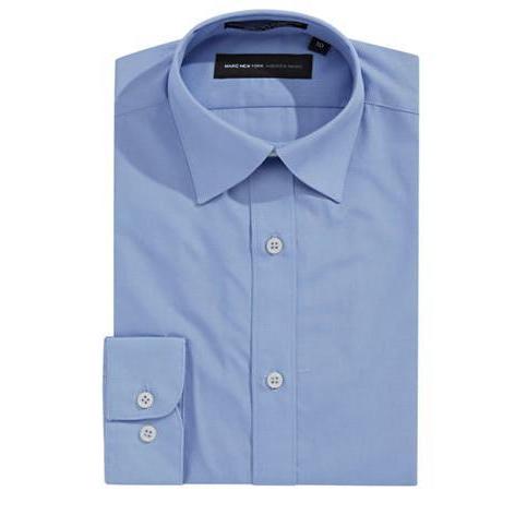 Marc New York Boys Skinny Light Blue Solid Dress Shirt - NorthBoys