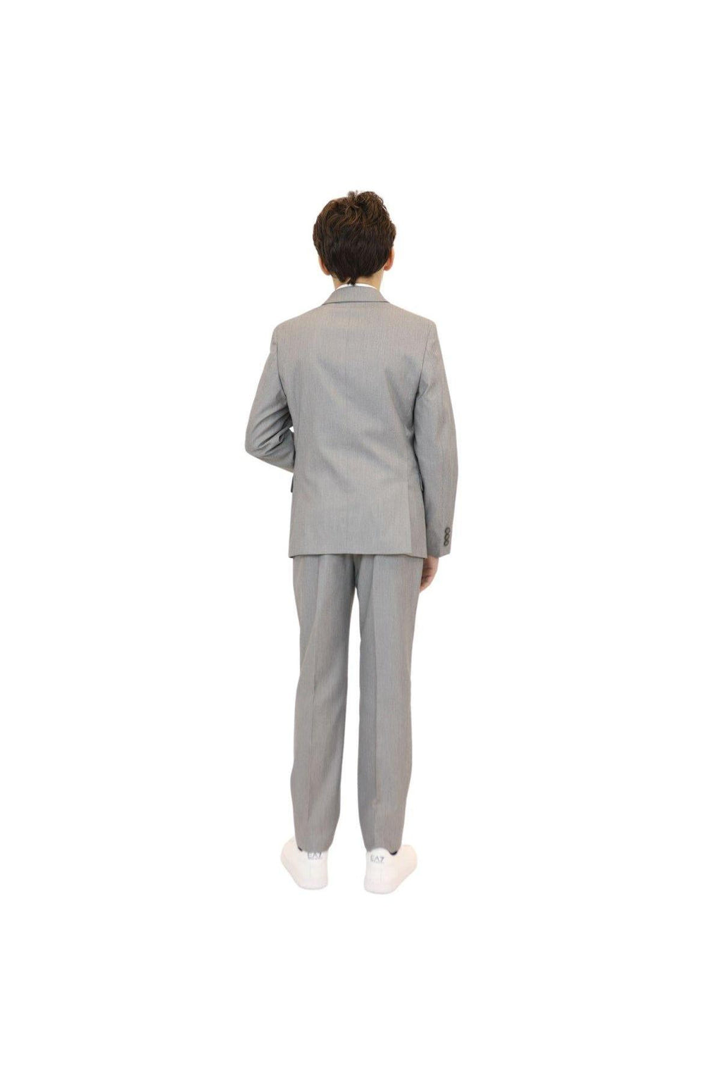 Marc New York Boys Skinny Light Grey Sharkskin Suit-NorthBoys