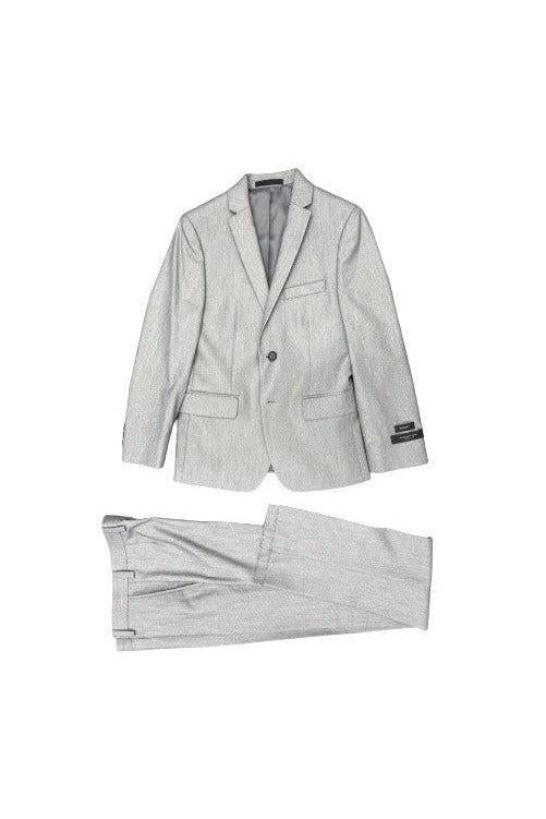 Marc New York Boys Skinny Light Grey Sharkskin Suit-NorthBoys