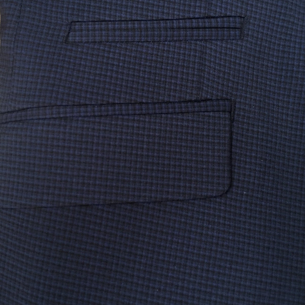 Marc New York Boys Skinny Mini Check Blue Suit W0510-NorthBoys