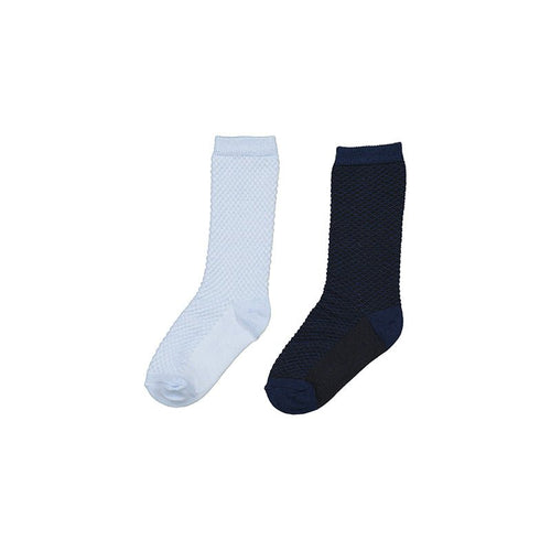 Mayoral Baby 2pc Dressy Socks Set _Blue/Navy 10395 - 8 - NorthBoys