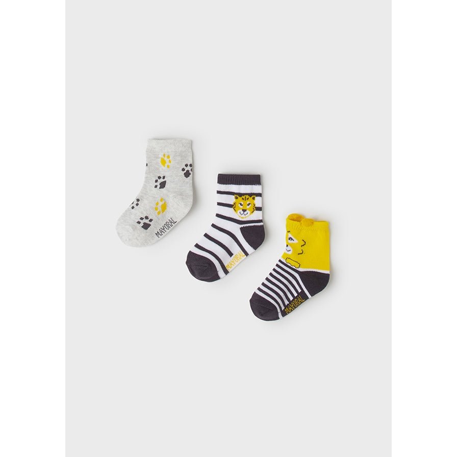 Mayoral Baby 3pc Long Socks_ Yellow 10174 - 40 - NorthBoys