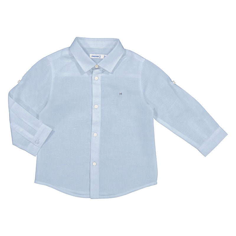 Mayoral Baby Basic Long Sleeve Dress Shirt _Light Blue 6117 - 41 - NorthBoys