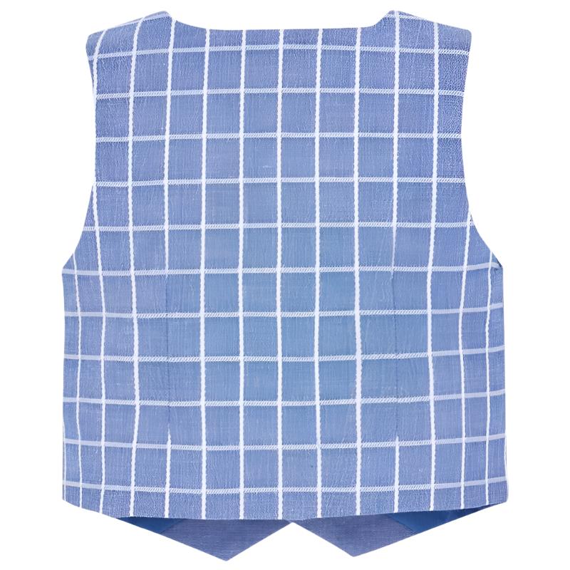 Mayoral Baby Dressy Blue or Navy Linen Vest 1313 - NorthBoys