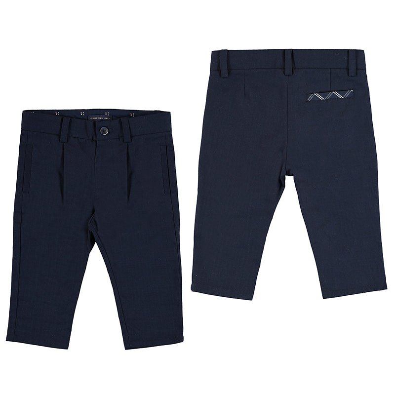 Mayoral Baby Dressy Linen Pants_ Navy 1504 - 21 - NorthBoys