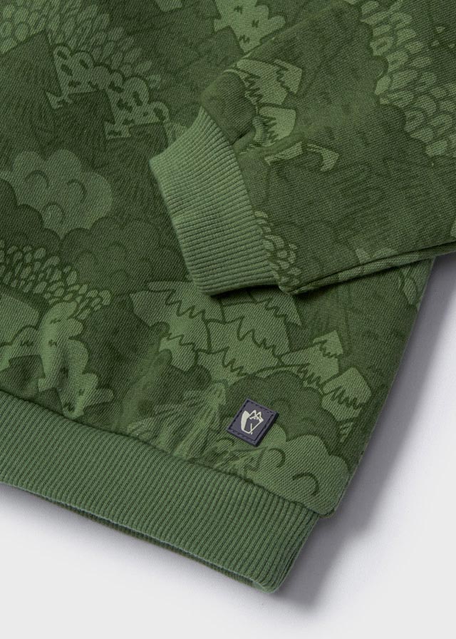 Mayoral Baby L/S Print Sweater _Moss 2411 - 15 - NorthBoys