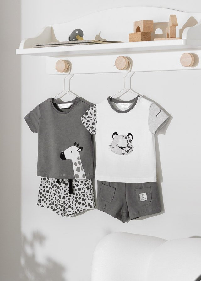 Mayoral Baby Short 4pc Set_ Grey 1651 - 88 - NorthBoys