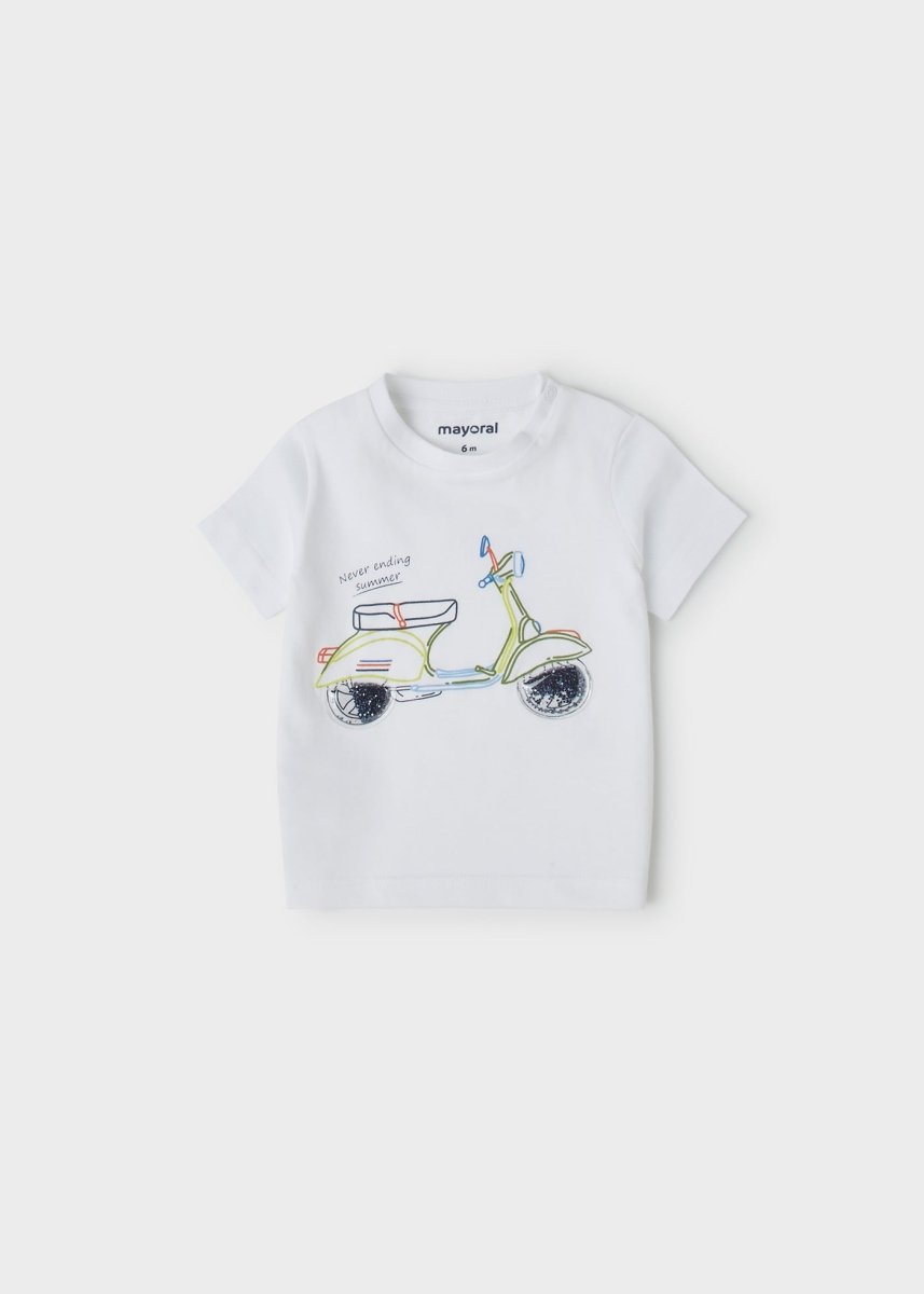 Mayoral Baby T-Shirt w/Print _White 1004 - 36 - NorthBoys