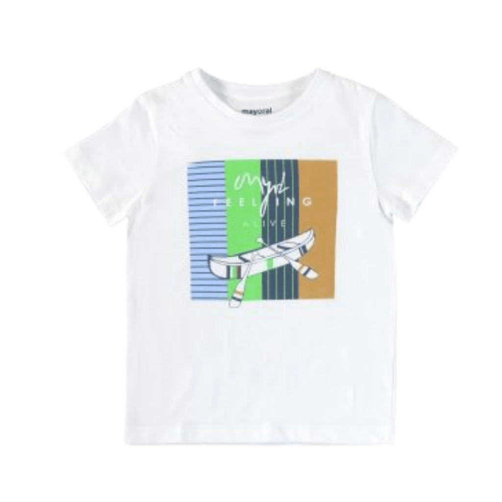 Mayoral Mini Boys White Canoe T-Shirt - NorthBoys