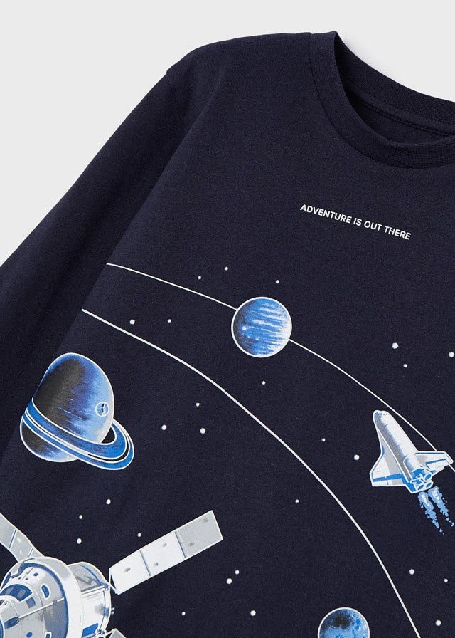 Mayoral Mini Glow in the Dark L/S Shirt _Navy 4004 - 50 - NorthBoys