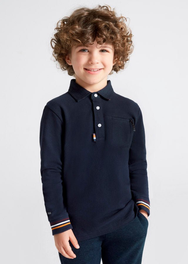 Mayoral Mini L/S Polo _Navy 4175 - 53 - NorthBoys