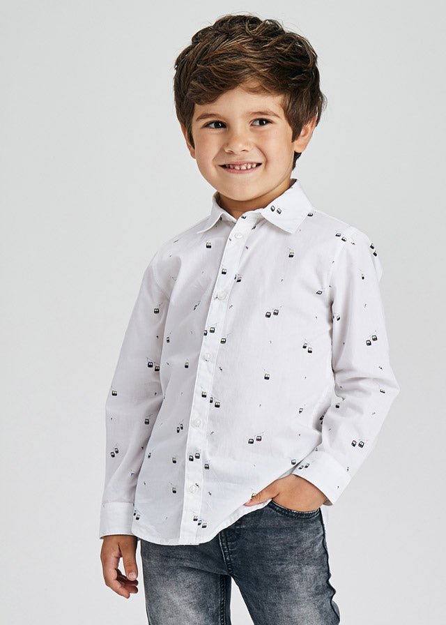Mayoral Mini L/s White Shirt 4167 - 35 - NorthBoys
