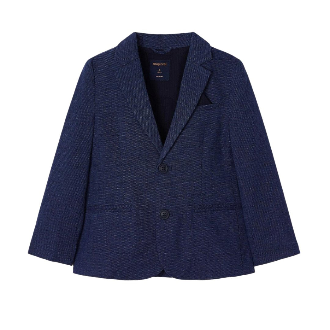 Mayoral Mini Navy Tailored Linen Jacket_3452 - 42 - NorthBoys