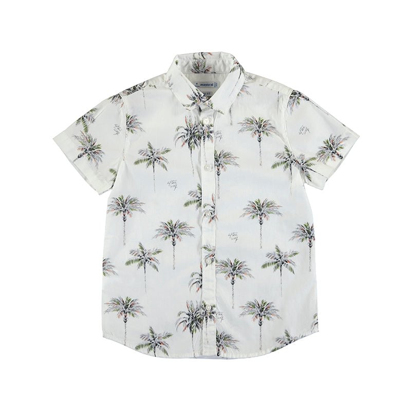 Mayoral Mini Short Sleeve Dress Shirt w/Print_ Palms 3114 - 66 - NorthBoys
